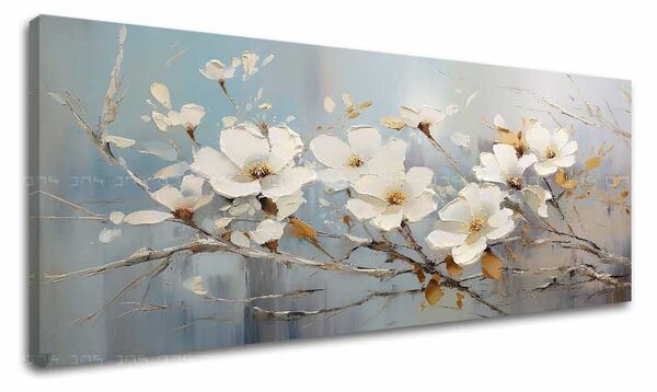 Lumea florilor pe pânză Eleganța naturii - 50x100