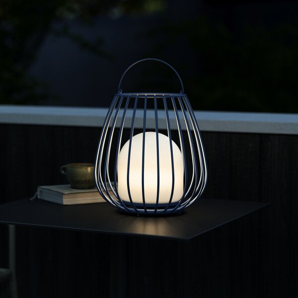 Nordlux Lampă de masă cu LED Jim To-Go, pentru exterior, albastru, reglabil, Albastru, Metal, Modern