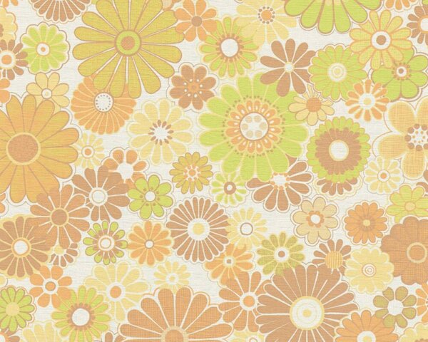 Tapet vlies pentru perete retro chic 39535-5