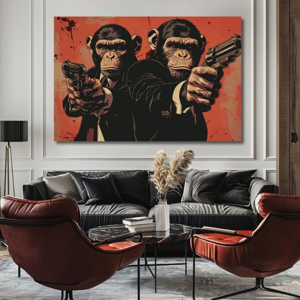 Monkey Gang - Imaginea pentru un interior îndrăzneț - 60x90 cm