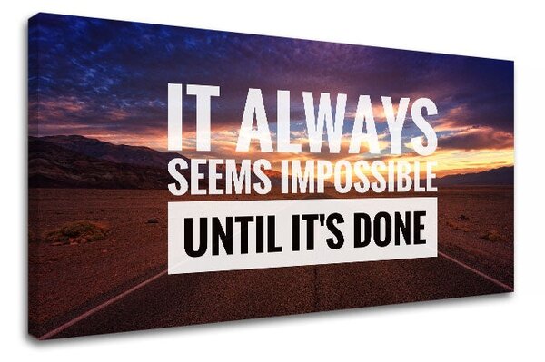 Motivațional Tablou de perete despre perseverență_001 - 30x60 cm