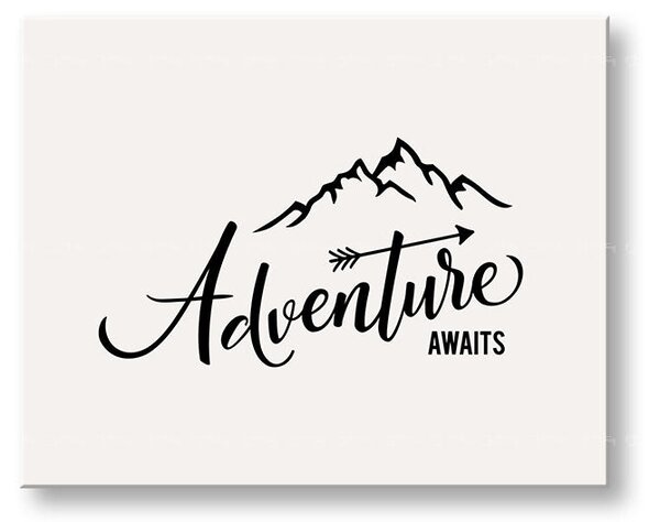 Motivațional Tablou de perete Aventura asteapta_002 - 20x30 cm