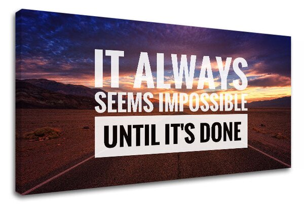 Motivațional Tablou de perete despre perseverență_001 - 30x60 cm