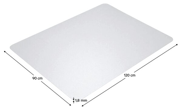 KONDELA Protecţie podea sub scaun, transparent, 120x90 cm, 1,8 mm, ELLIE NEW TIP 10