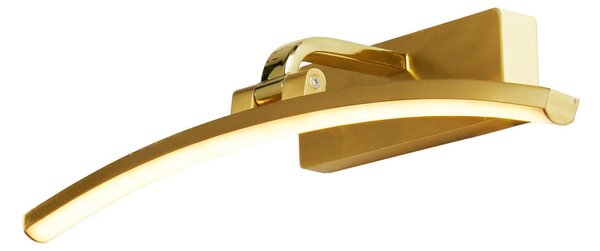 Searchlight Santorini LED, lățime 40 cm, alamă, basculant, Auriu / Alamă, Camera de zi / sufragerie, Aluminiu, Modern