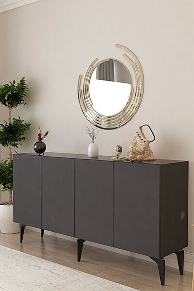 Lipa komód, antracit, 125 cm