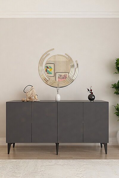 Lipa komód, antracit, 125 cm