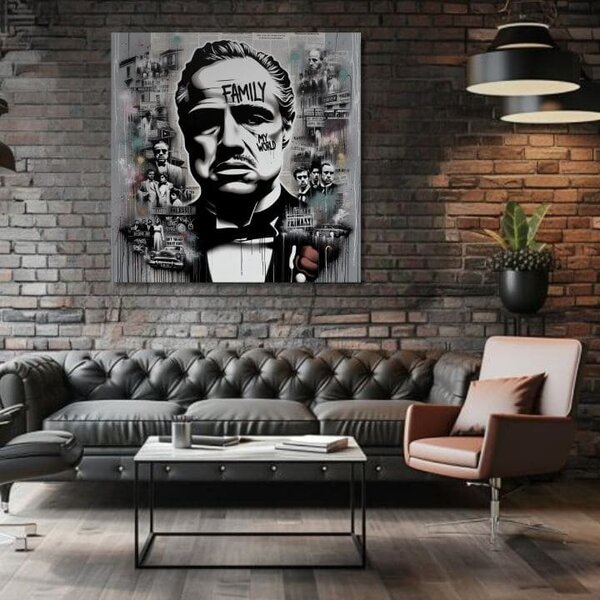 Nașul - Șeful Mafiei - 60x60 cm
