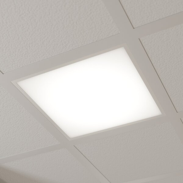 Arcchio LED insert panel Vinas, 3.000 K, 62 cm x, Alb, Studiu / Birou, Plastic