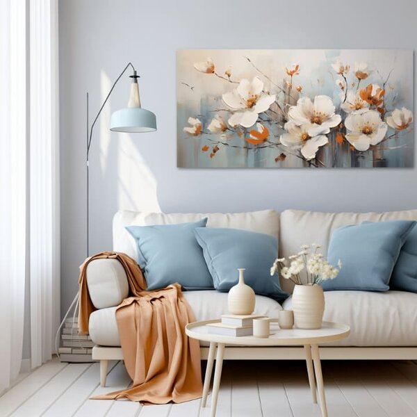 Peach Fuzz Picturi Harmony in Bloom - 50x100 cm