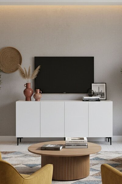 Apolos komód, fehér, 150 cm