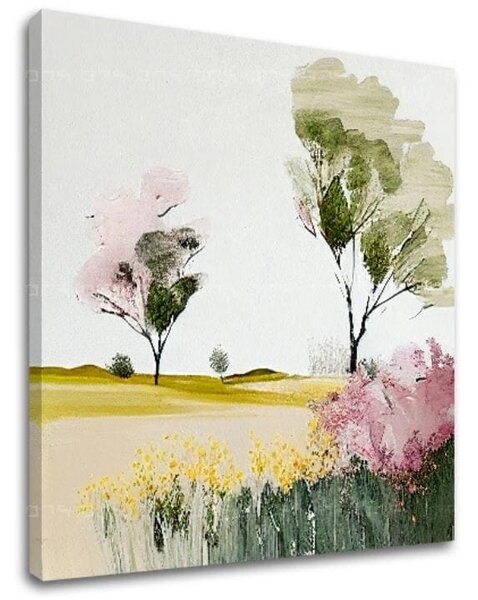 Peisaj pe pânză Ascultând tăcerea peisajului - 50x50 cm