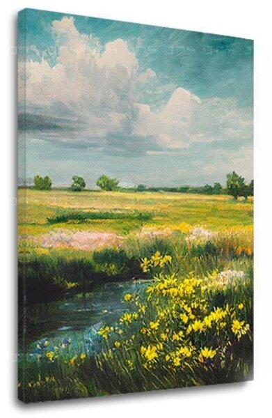 Peisaj pe pânză Între cer și pământ - 40x50 cm