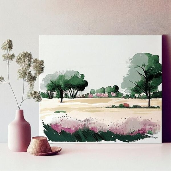 Peisaj pe panza Lumea de culori fabuloase - 40x50 cm