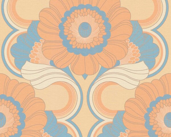 Tapet vlies pentru perete retro chic 39530-2