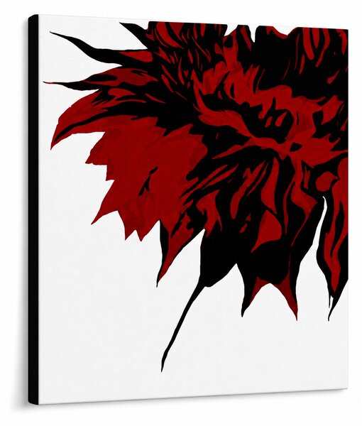 Pictat manual POP Art Floare 1 parte flo2 - 50x50 cm
