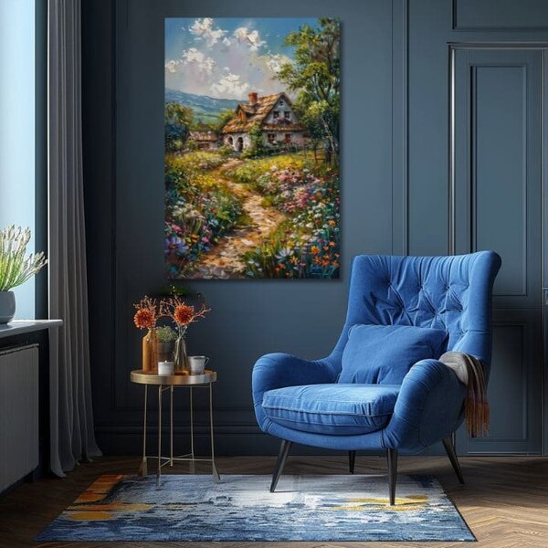 Peisaj pictură pe pânză Călătorie spre un basm - 40x60 cm