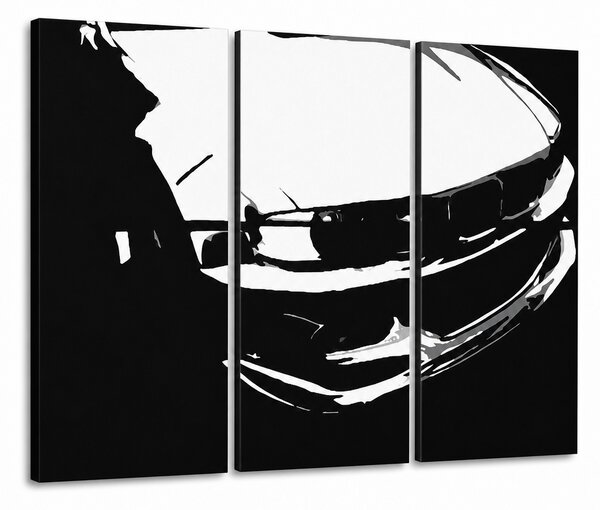 Pictat manual POP Art imagine de BMW M3 3 bucata bmw - 90x60 cm