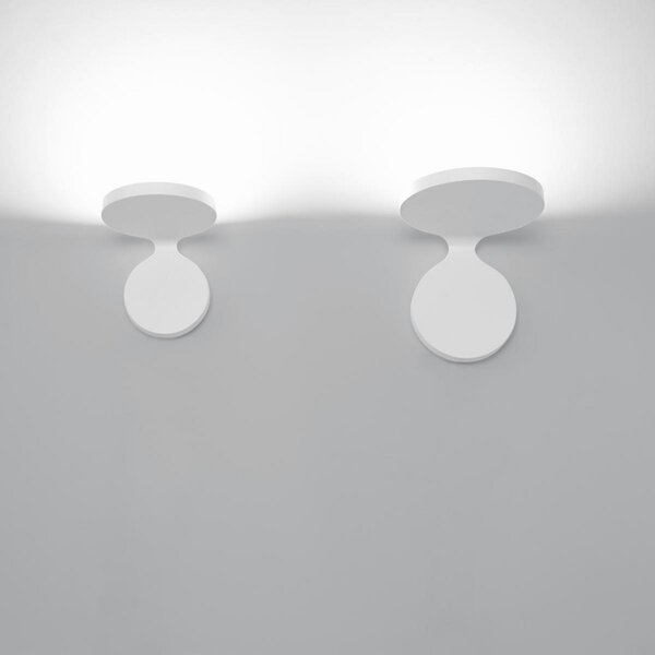 Artemide Rea 17 aplică LED de perete în alb, Alb, Camera de zi / sufragerie, Metal, Design