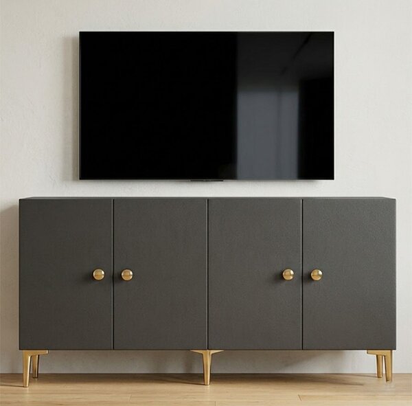 Simple komód, antracit, 180 cm