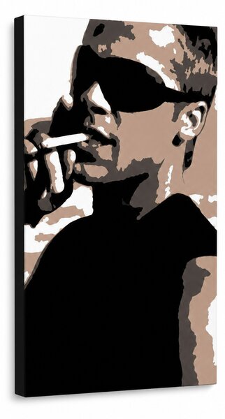 Tablou POP ART pictat manual Brad Pitt 1 bucată bp - 30x40 cm