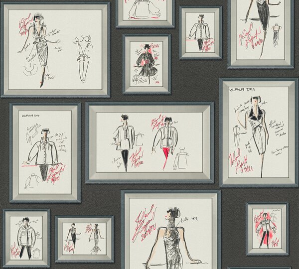 Tapet vlies pentru perete karl lagerfeld 37846-1