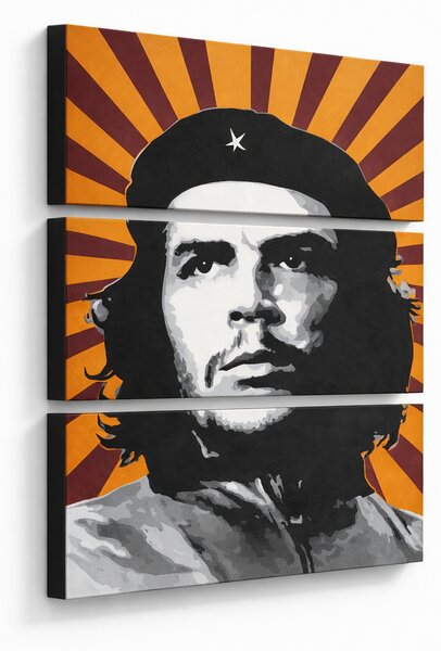 Tablou POP ART pictat manual Che Guevara 3 bucăți che - 40x60 cm