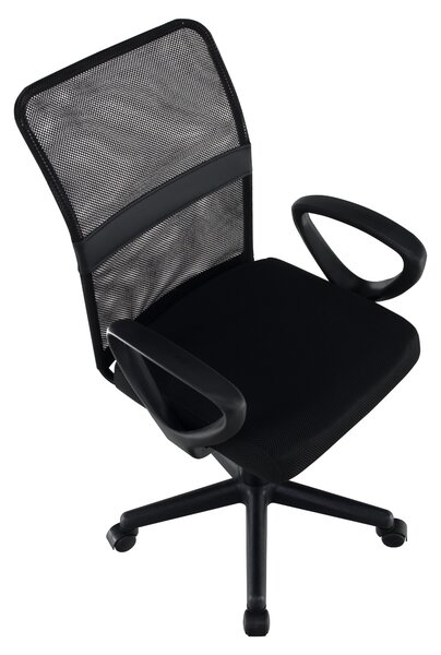 KONDELA Scaun de birou, negru, REMO 3 NEW
