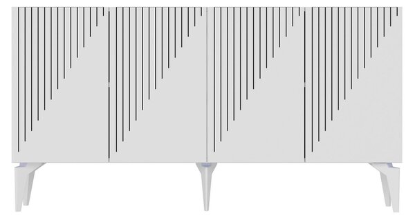 Batum komód, fehér, 150 cm