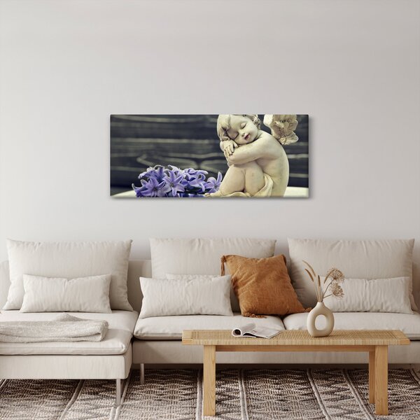 Tablou - Înger cu floare (120x50 cm)