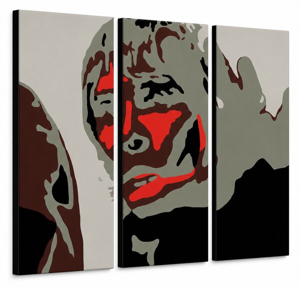 Tablou POP ART pictat manual Ian Brown 3 bucăți ibb - 60x40 cm