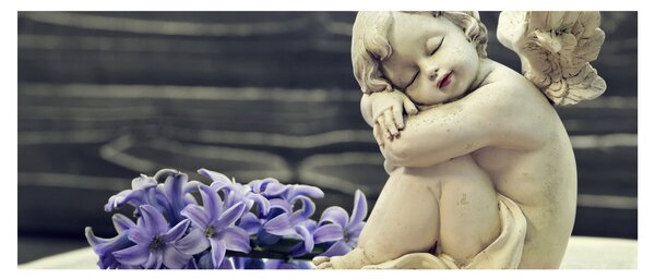 Tablou - Înger cu floare (120x50 cm)