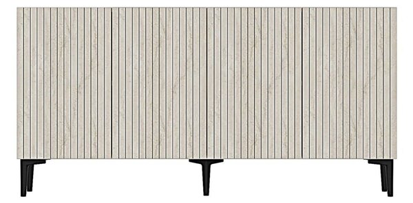 Zeynep komód, fehér-travertin, 180 cm