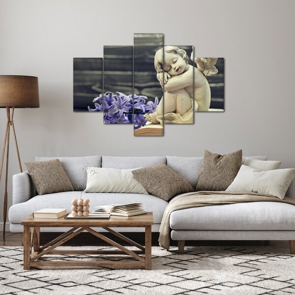 Tablou - Înger cu floare (150x105 cm)
