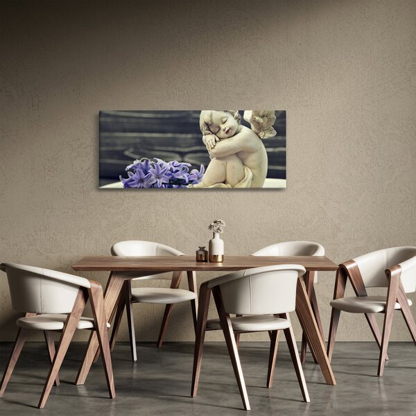 Tablou - Înger cu floare (120x50 cm)