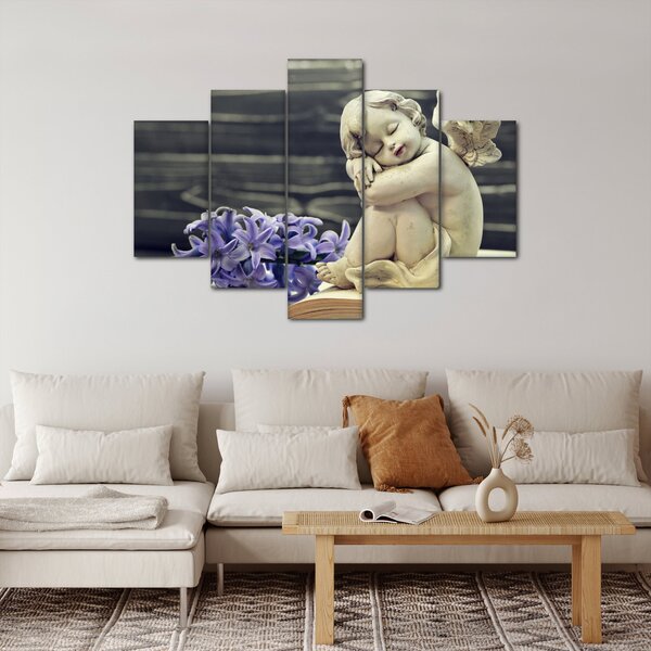 Tablou - Înger cu floare (150x105 cm)