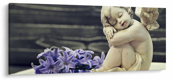 Tablou - Înger cu floare (120x50 cm)