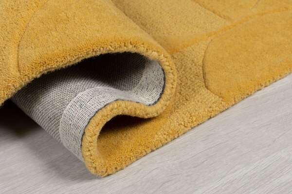 Covor Gigi Galben Ochre 160X160 cm, rotund, Flair Rugs