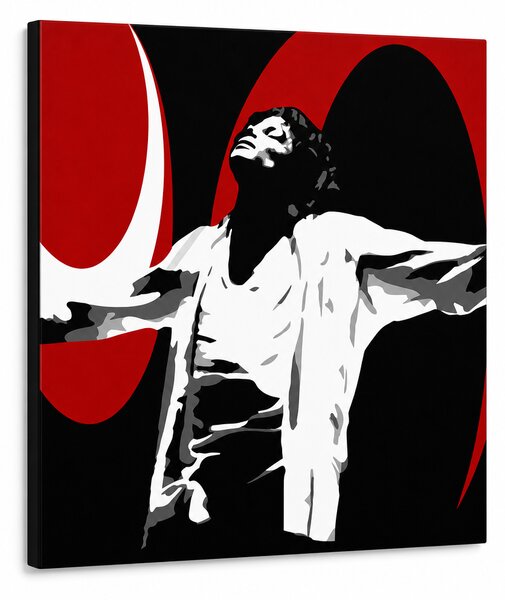 Tablou POP ART pictat manual Michael Jackson 1 parte mj1 - 50x50 cm