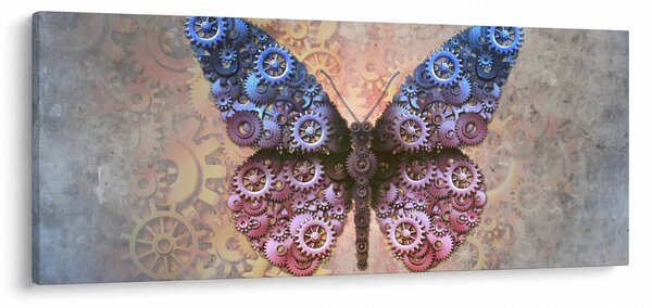 Tablou - Fluture steampunk (120x50 cm)