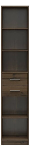Biblioteca NEPO PLUS, stejar nobil, PAL laminat, 40x34x197 cm