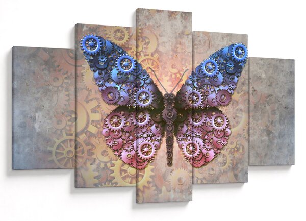 Tablou - Fluture steampunk (150x105 cm)