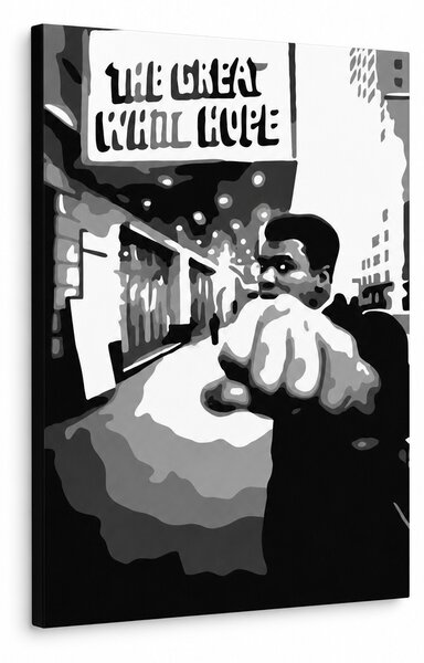 Tablou POP ART pictat manual Muhamad Ali 1 buc ali1 - 30x40 cm