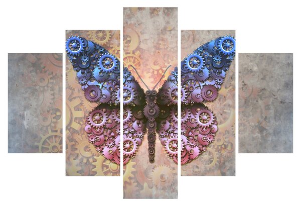 Tablou - Fluture steampunk (150x105 cm)