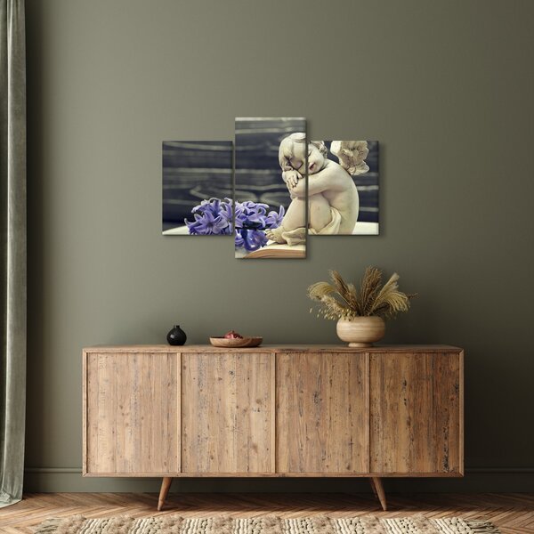Tablou - Înger cu floare (90x60 cm)