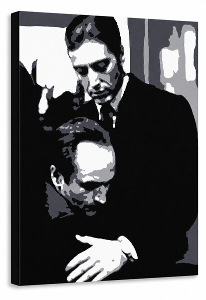 Tablou POP ART pictat manual Nașul 1 buc god5 - 60x80 cm