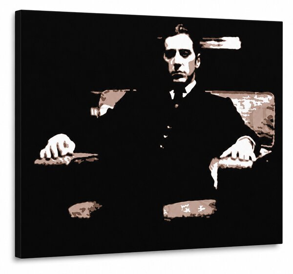 Tablou POP ART pictat manual Nașul 1 buc god9 - 80x60 cm