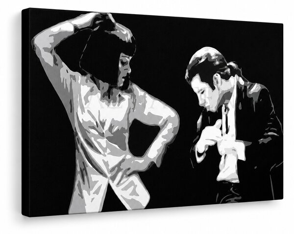 Tablou POP ART pictat manual Pulp Fiction 1 buc pulp4 - 80x40 cm