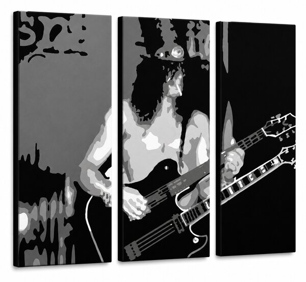 Tablou POP ART pictat manual Slash 3 bucăți en - 60x40 cm