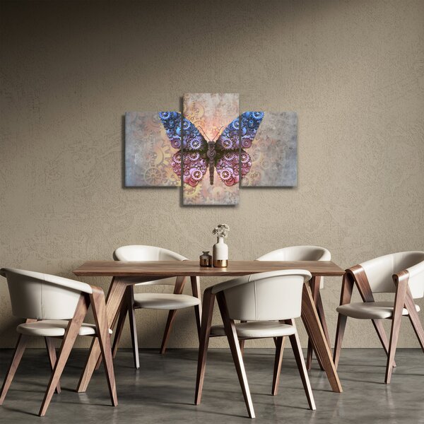 Tablou - Fluture steampunk (90x60 cm)